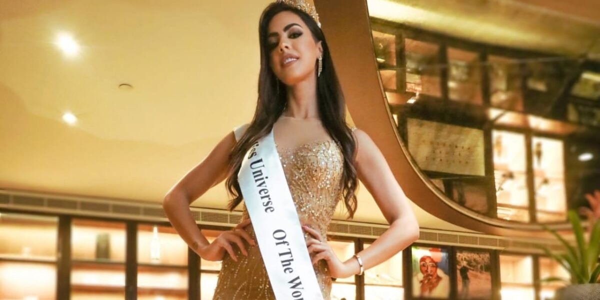 ناجحة وجميلة Miss Universe of the World Nagila Saleh تفوز بالتكريم في AFDAL الدولي