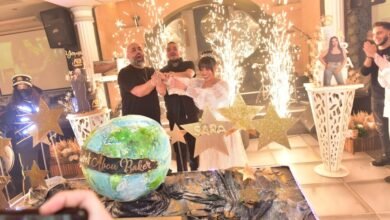 عيد ميلاد أسطوري للمنتج يوسف بو بكر والفنانة سارة الزكريا ومفاجآت عديدة شهدها الحفل في بلازا بالاس