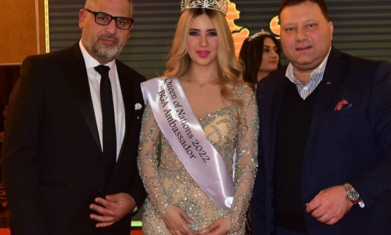 ليال عبود تتوج دموع الفرح من الاردن ملكة وسفيرة الأمم