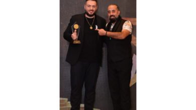 مهرجان AFDAL الدولي يقدم جائزة أفضل Trend maker للشاعر و الملحن فارس اسكندر